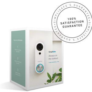 SimpliSafe SSDB3 Wired Smart Wi-Fi Video Doorbell Pro - High Quality